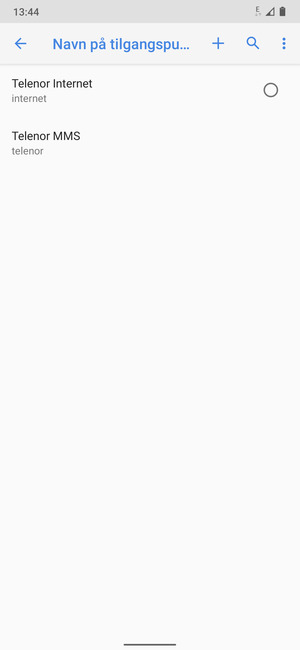 Telefonen din er konfigurert til MMS