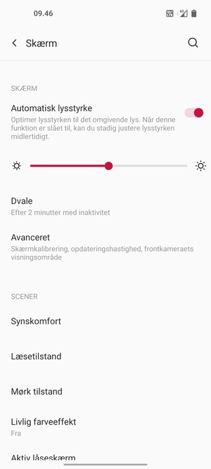 Vælg Avanceret