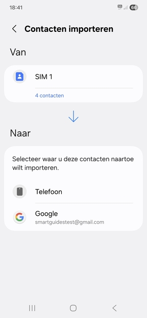 Selecteer Google