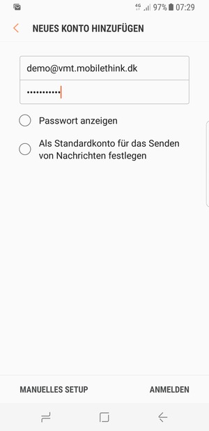 Geben Sie Ihre E-Mail-Adresse und Ihr Passwort ein. Wählen Sie ANMELDEN