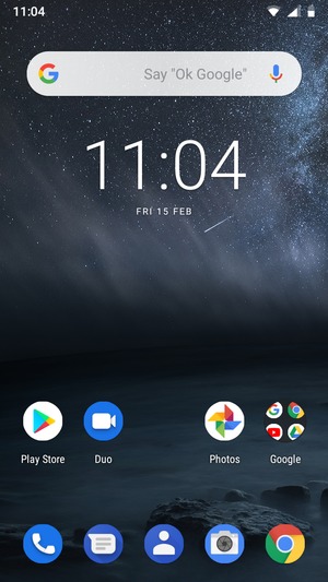 Swipe up