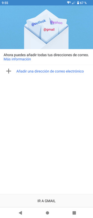 Seleccione Añadir una dirección de correo electrónico
