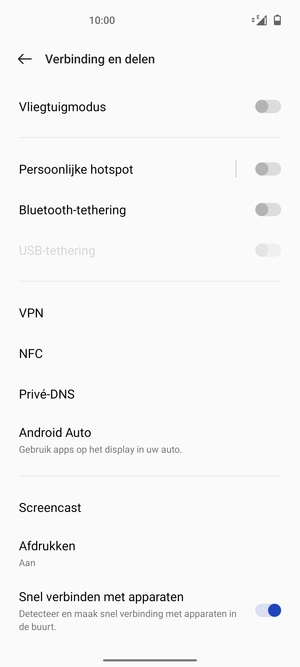Selecteer Persoonlijke hotspot