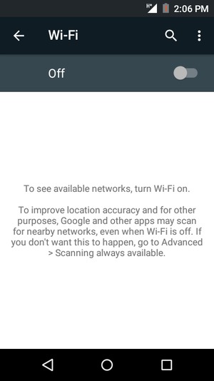 Turn Wi-Fi on