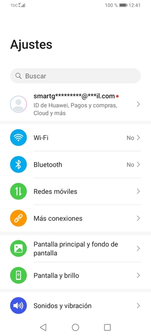 Seleccione Redes móviles