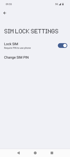Select Change SIM PIN