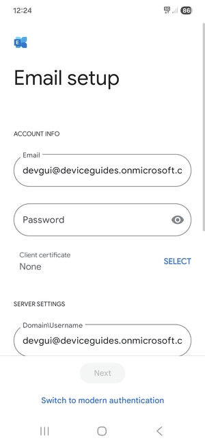 Enter your password