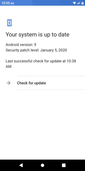 Select Check for update