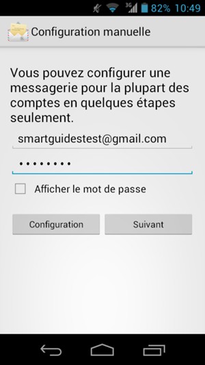 Saisissez votre adresse e-mail et votre mot de passe. Sélectionnez Suivant