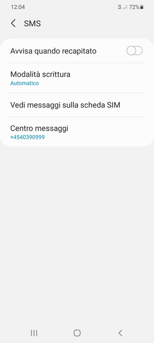 Seleziona Centro messaggi