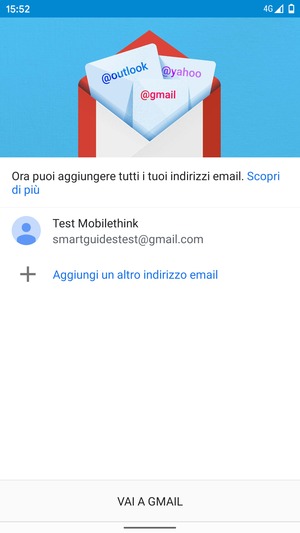 Seleziona VAI A GMAIL