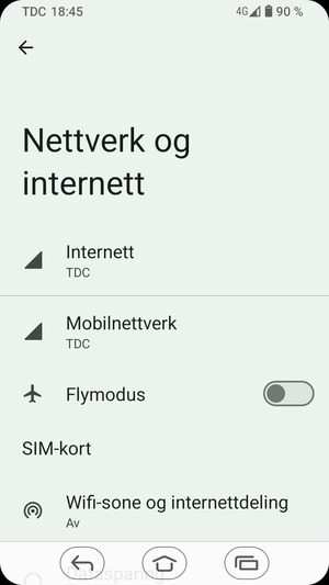 Velg Mobilnettverk
