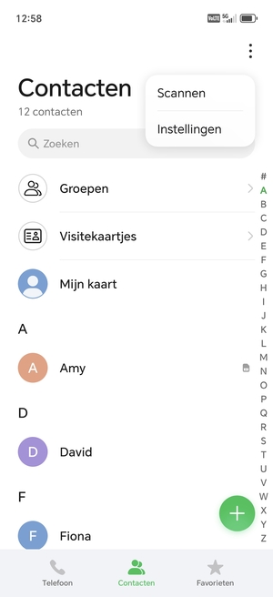 Selecteer Instellingen