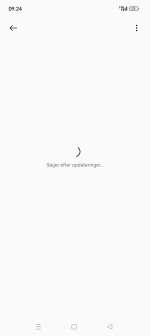 Afvent at søgningen er afsluttet