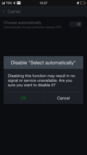 Select OK