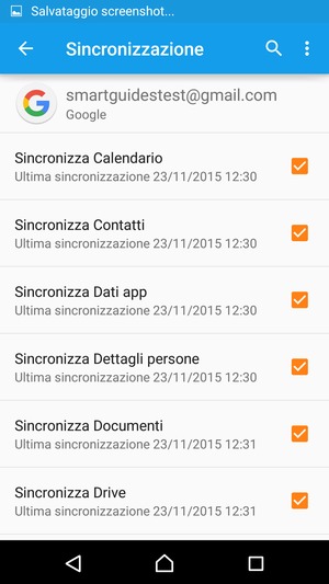 Spunta tutte le caselle di controllo