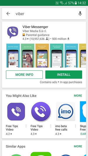 Select the app