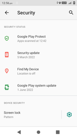 Your phone is now secure with a screen lock