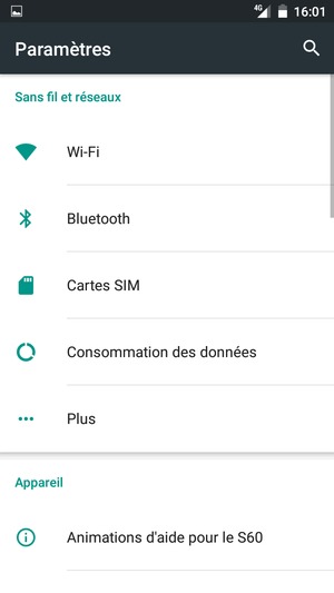 Sélectionnez Plus