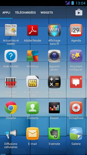 Sélectionnez E-mail