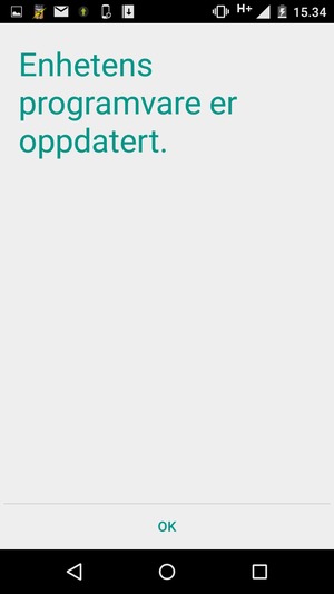 Hvis telefonen din er oppdatert, velg OK