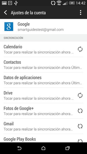 Su información será sincronizada