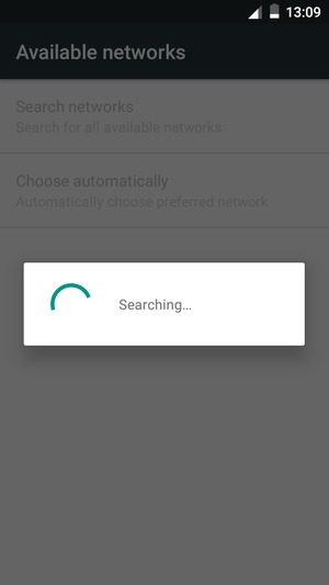 Wait for the search to finish