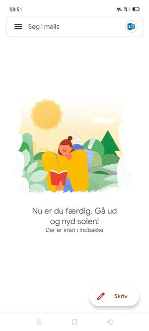 Din konto er klar til brug