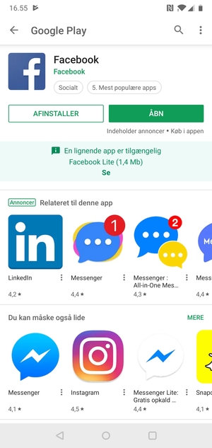 Vælg ÅBN