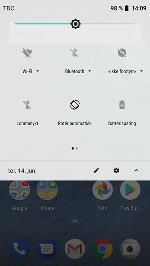 Slå Batterisparing på