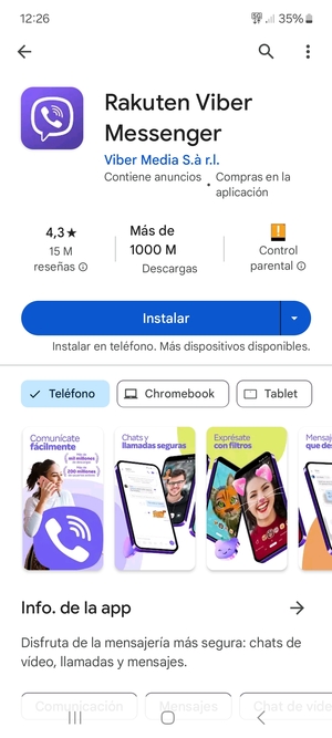 Seleccione Instalar