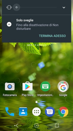 Premi una volta per la modalità silenziosa