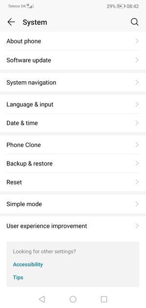 Select Software update
