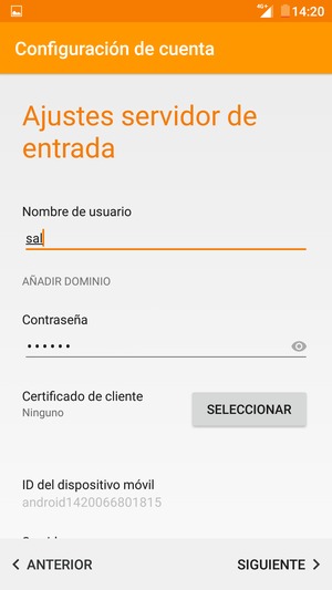 Introduzca Nombre de usuario
