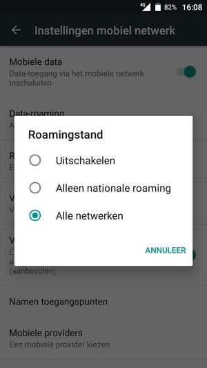 Selecteer uw voorkeursoptie