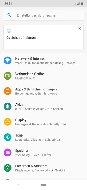 Wählen Sie Netzwerk & Internet