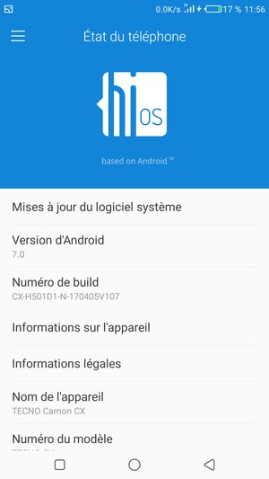 Sélectionnez Mises à jour du logiciel système