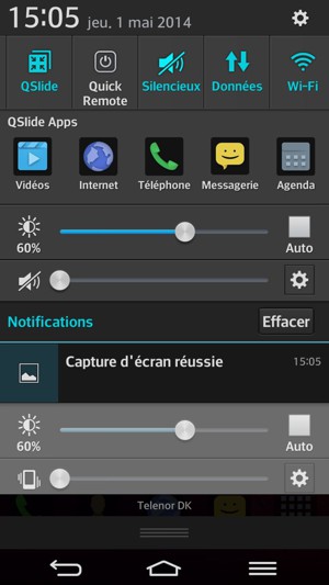 Sélectionnez Silencieux pour repasser en mode sonore