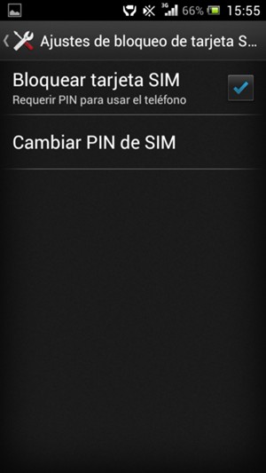 Seleccione Cambiar PIN de SIM