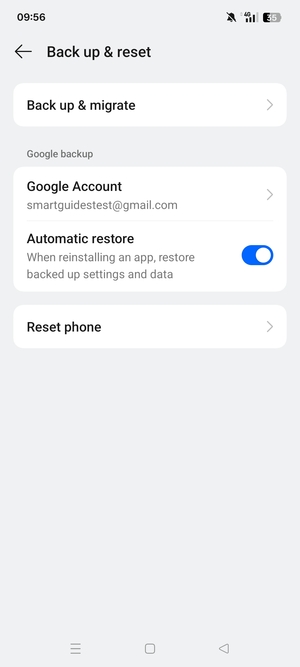 Select Google Account