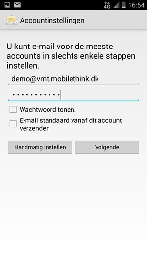 Voer uw e-mailadres en wachtwoord in. Selecteer Volgende