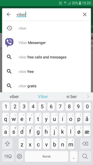 Skriv inn applikasjonsnavnet og velg Søk