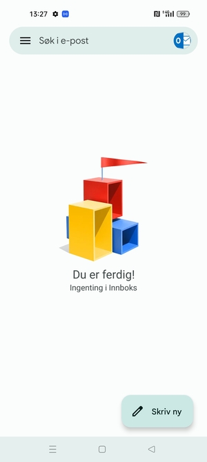 Hotmail er klar til bruk