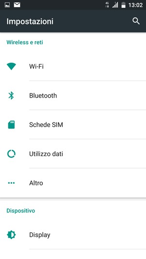 Seleziona Altro