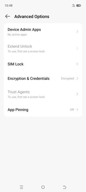 Select SIM lock