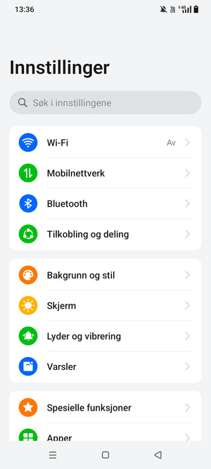 Velg Mobilnettverk