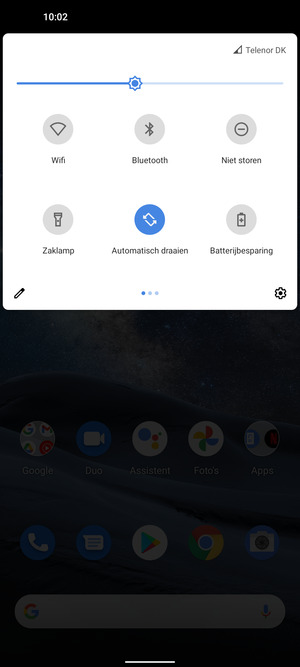 Selecteer de Instellingen knop