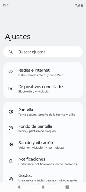 Seleccione Redes e Internet