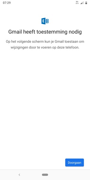 Selecteer Doorgaan