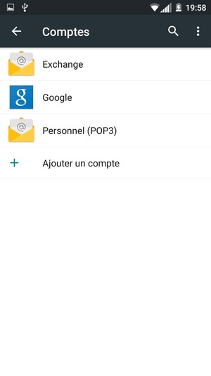 Sélectionnez Google